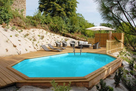 PISCINE BOIS OCTOGONALE VERMELA GRÉ - 0