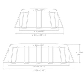 PISCINE PRISM FRAME INTEX OVALE - 0