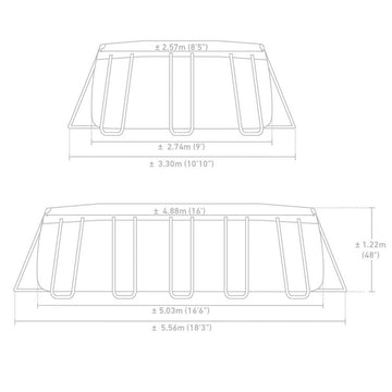 PISCINE PRISM FRAME INTEX OVALE - 0