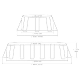 PISCINE PRISM FRAME INTEX OVALE - 0