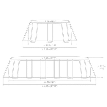 PISCINE PRISM FRAME INTEX OVALE - 0