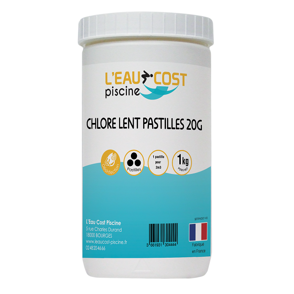 CHLORE LENT PASTILLES