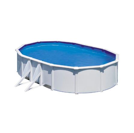 PISCINE ACIER BLANC FIDJI OVALE