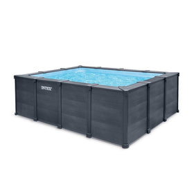 PISCINE GRAPHITE INTEX RECTANGULAIRE