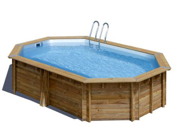 PISCINE BOIS OVALE SAFRAN 2 GRÉ