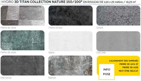 PVC ARMÉ HYDRO 3D TITAN 150/100 COLLECTION NATURE