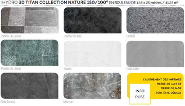 PVC ARMÉ HYDRO 3D TITAN 150/100 COLLECTION NATURE