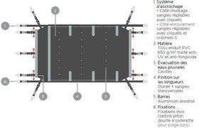 COUVERTURE À BARRES "WOODY" - 0