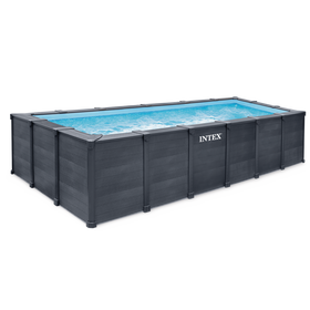 PISCINE GRAPHITE INTEX RECTANGULAIRE