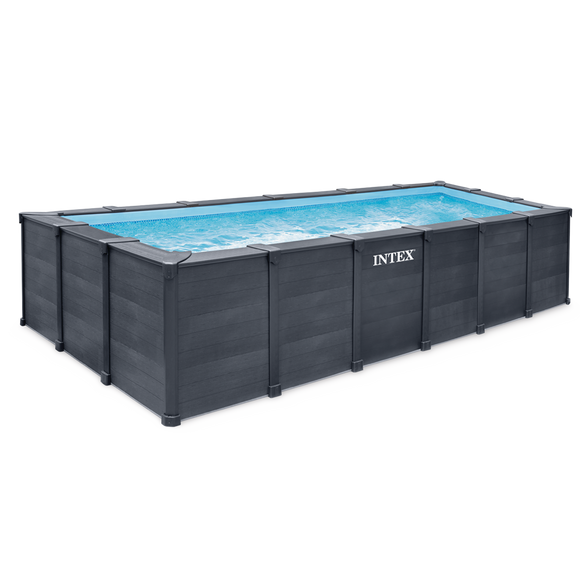 PISCINE GRAPHITE INTEX RECTANGULAIRE