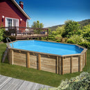 PISCINE BOIS OVALE ORANGE GRÉ-2